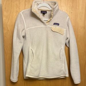 Patagonia Cream Synchilla Fleece Jacket Size Womens M
